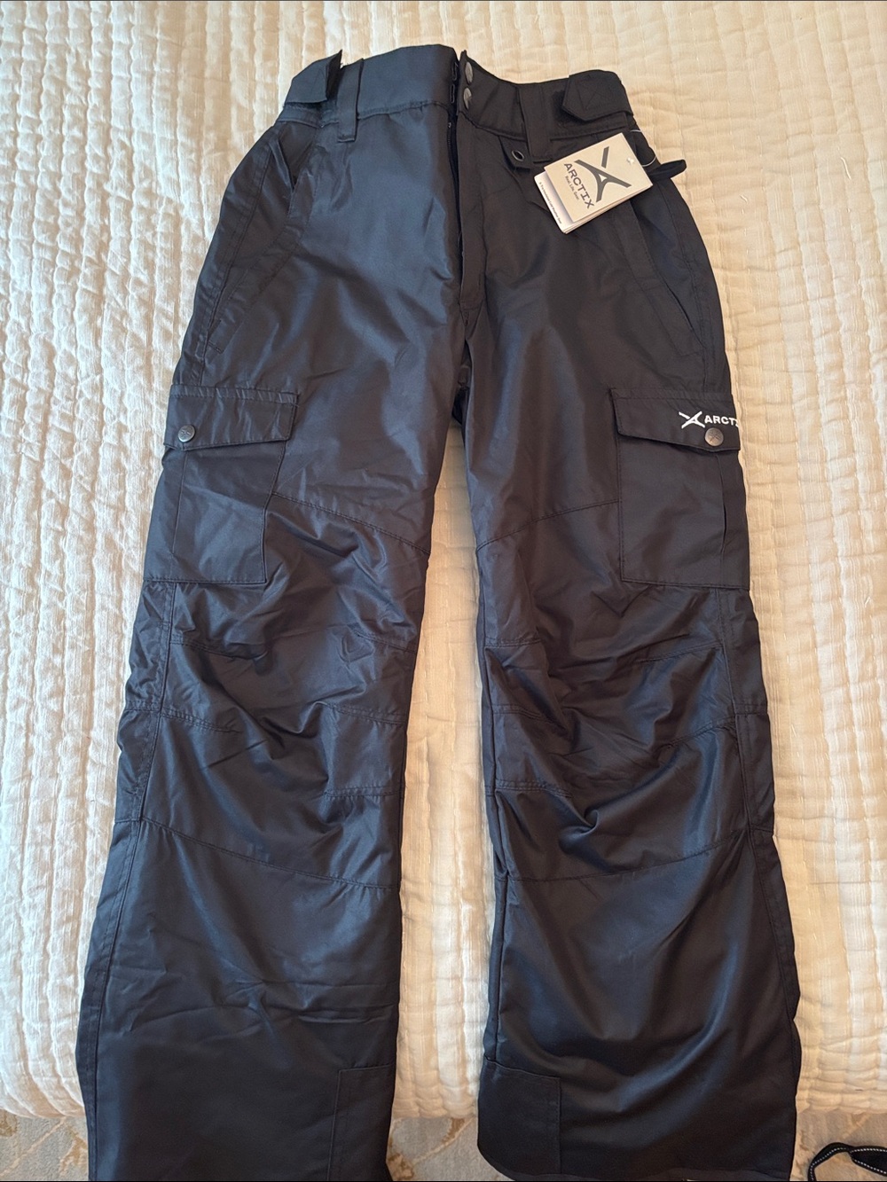 Arctix Black Insulated Snow Pants with Cargo Pocket